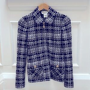 St. John Zip Dress Jacket Sz 4